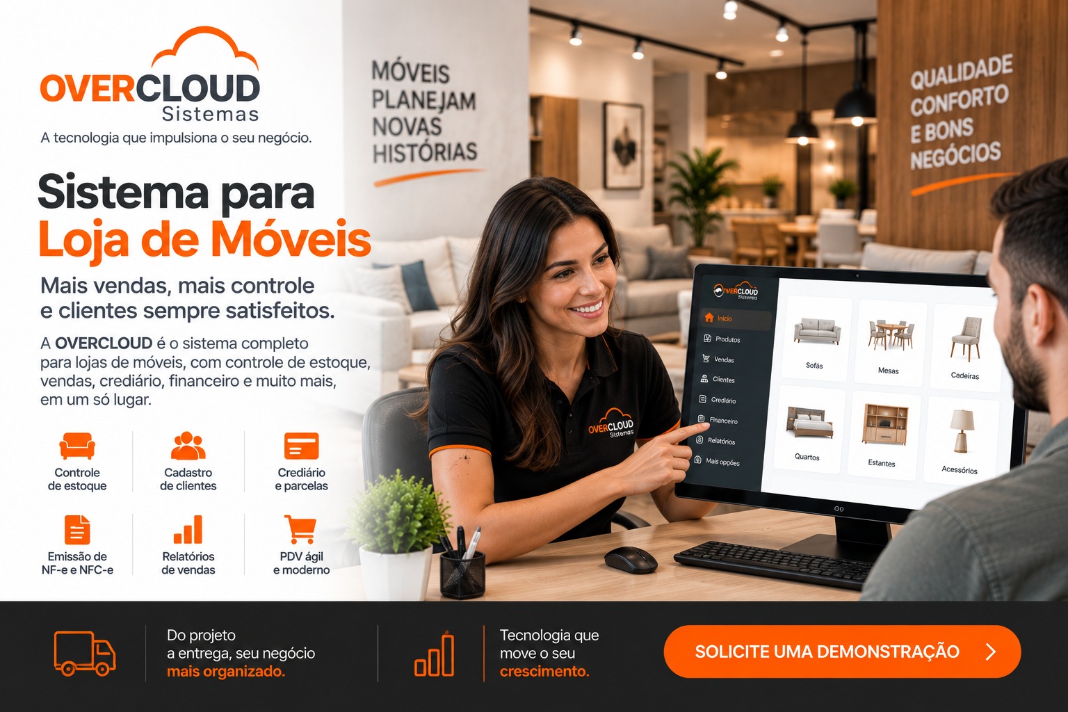 Sistema para loja de móveis da OVERCLOUD